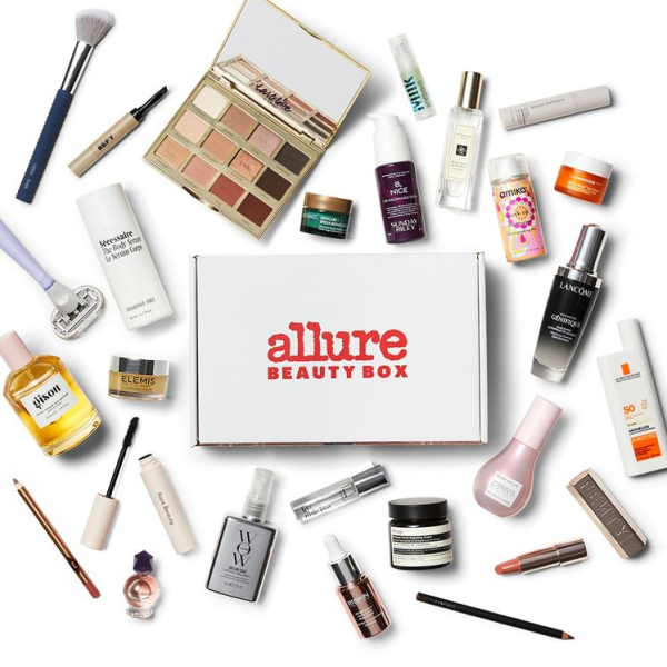 Allure Beauty Box on white background