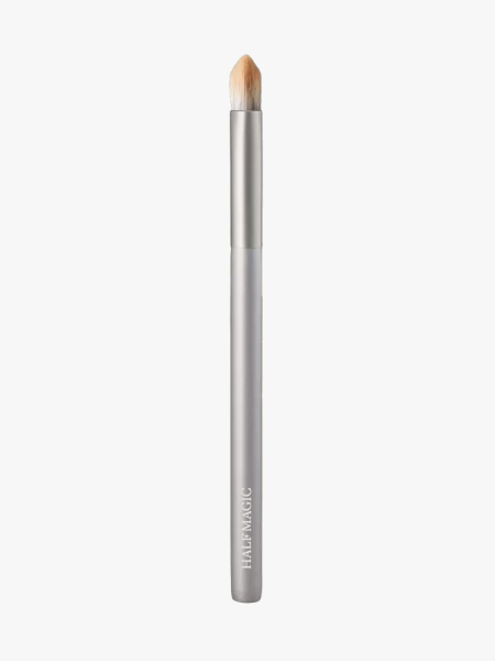 Half Magic Pyramid Eye Shadow Brush in branded component on a light gray background